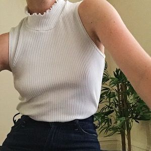 Club Monaco ribbed high-neck tank